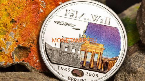 Палау 5 долларов 2009 Падение Берлинской стены.Арт.60 (фото, вид 2)