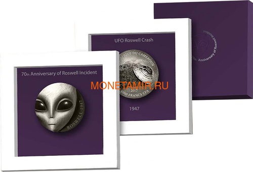  3000  2017    (Cameroun 3000FCFA 2017 70Y Roswell UFO Incident)..60 (,  3)