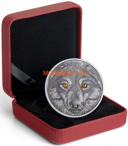 Канада 15 долларов 2017 Волк (Canada 15$ 2017 Glow-In-The-Dark Coin Wolf).Арт.60 (фото, вид 3)