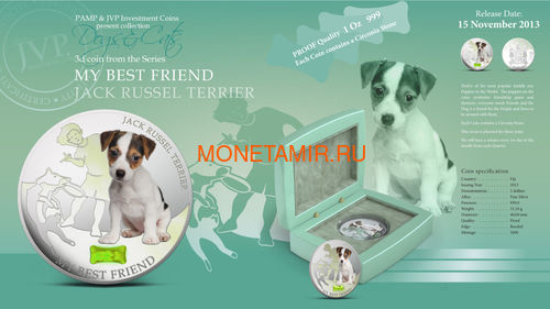  2  2013            (Fiji 2$ 2013 Dog My Best Friend Jack Russel Terrier Dogs and Cats)..000405648992/60 (,  6)