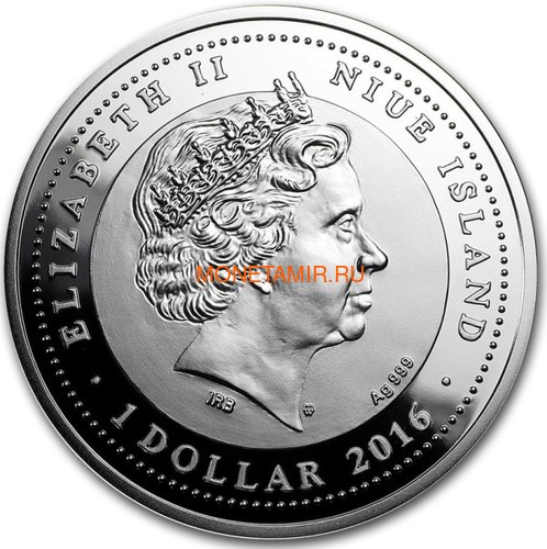  1  2016   SOS (Niue 1$ 2016 SOS To The World They Are Gone Aurochs)..60 (,  1)