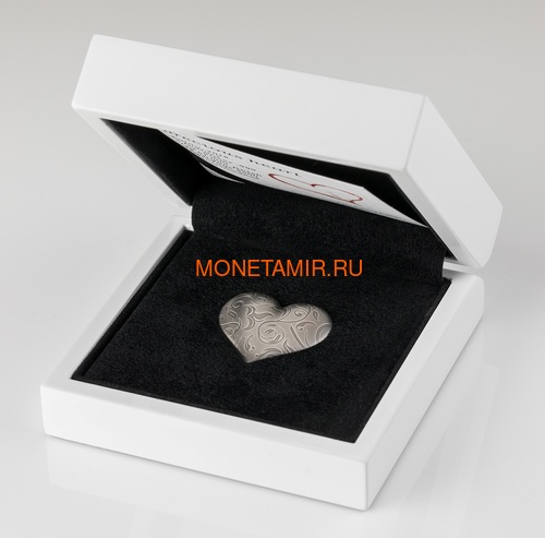 Палау 5 долларов 2018 Серебряное Сердце (Palau 5$ 2018 Silver Heart).Арт.60 (фото, вид 3)