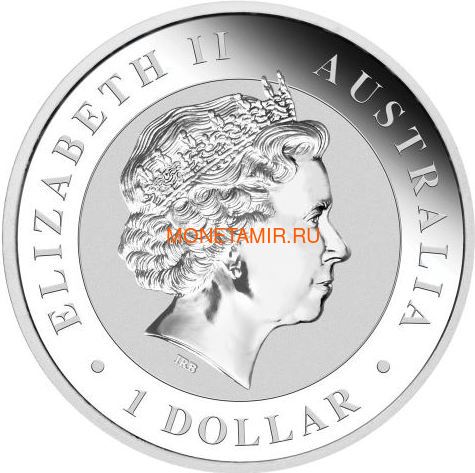  1  2018      (Australia 1$ 2018 Kookaburra Moon Space World Money Fair Coin)..000287655466/60 (,  1)