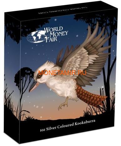 1  2018      (Australia 1$ 2018 Kookaburra Moon Space World Money Fair Coin)..000287655466/60 (,  3)