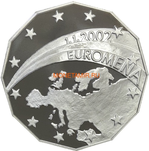 Словакия евро 2002 Меркурий Медаль (Slovakia Euro 2002 Mercury Silver Medal).Арт.000215043686/60 (фото, вид 1)