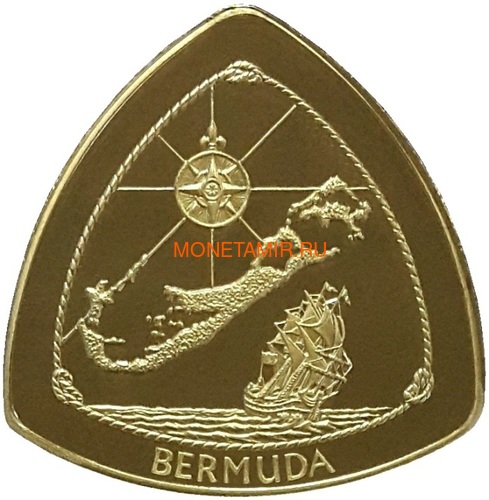  330  1996-1998       3  (Bermuda 330$ 1996-1998 Gold Coins Set Bermuda Triangle Ships Compass Map)..63 (,  1)