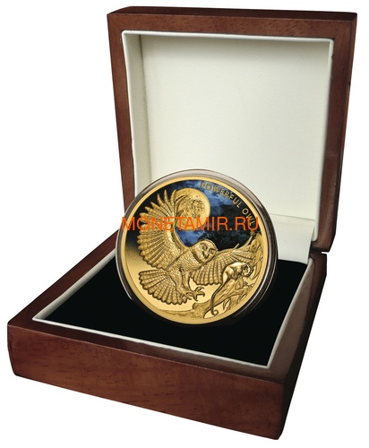  100  2018  (Niue 2018 100$ Endangered & Extinct Powerful Owl 1oz Pure Gold Proof)..011624655579 (,  3)