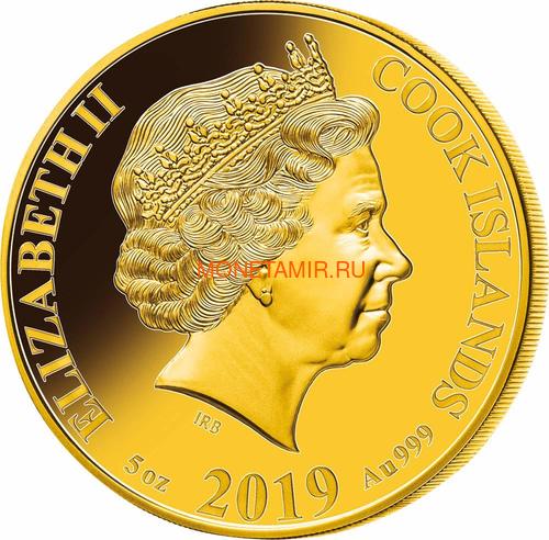   200  2019      (Cook Isl 2019 200$ Year of the Pig Mother of Pearl 5Oz Gold Proof)..002960955591/65 (,  1)