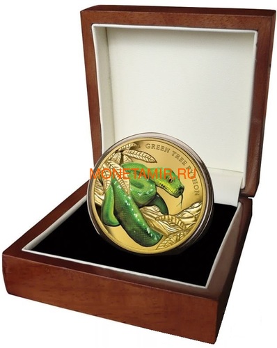  100  2019     (Niue 100$ 2019 Remarkable Reptile Green Tree Python 1Oz Gold Proof)..63 (,  3)