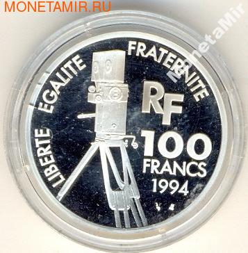Франция 100 франков 1994. Чарли Чаплин (фото, вид 1)