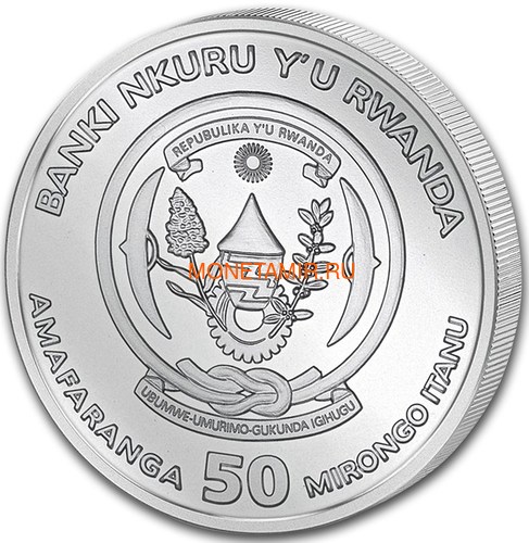  50  2019     (2019 Rwanda 50 Francs Year of the Pig Lunar Ounce Silver Proof)..69 (,  1)