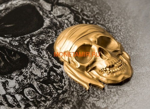  200  2018     (Palau 200$ 2018 Pirate Skull Blackbeard 1oz Gold)..69 (,  2)