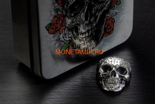  5  2018   (Palau 5$ 2018 La Catrina Skull 1oz Silver)..69 (,  6)