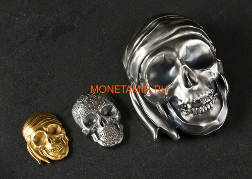  5  2018   (Palau 5$ 2018 La Catrina Skull 1oz Silver)..69 (,  8)