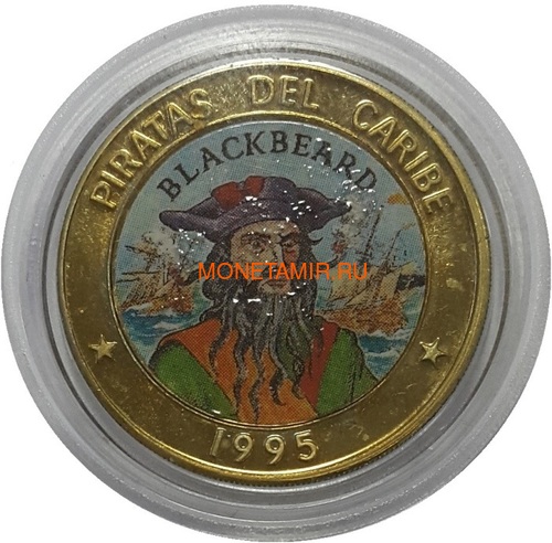Куба 6х50 песо 1995 Пираты Карибского Моря Набор Пробников Пьедфорт (Cuba 6х50 pesos 1995 Pirates of the Caribbean Coins Set Pattern Piedfort).Арт.000557437734/69 (фото, вид 6)