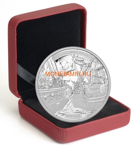  50  2013     (Canada 50$ 2013 Ship HMS Shannon & USS Chesapeake Silver Coin 5oz)..003443044804/69 (,  2)