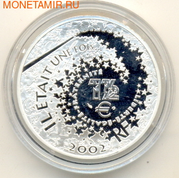 Франция 1 1/2 евро 2002. Пиноккио (фото, вид 1)