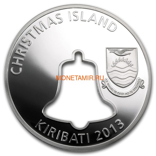  20  2013     (Kiribati 20$ 2013 Merry Christmas Bell Hole 2Oz Silver)..000655845844/60 (,  2)