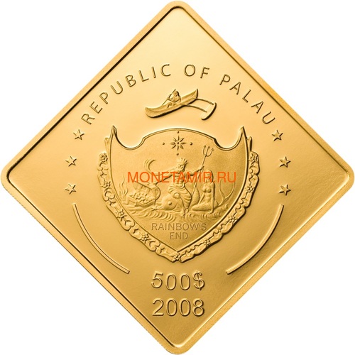  500  2008     (Palau 500$ 2008 Yamato Battleships 2,5oz Gold)..60 (,  1)