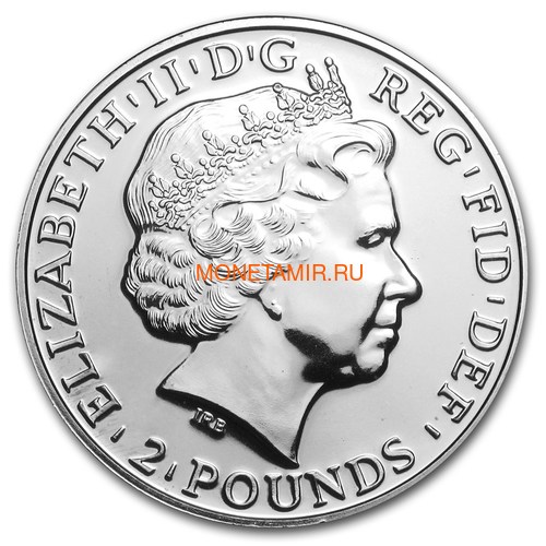 Великобритания 2 фунта 2011 Британия (GB 2&#163; 2011 Britannia 1 Oz Silver Coin).Арт.67 (фото, вид 1)