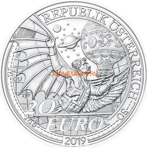  20  2019           (Austria 20E 2019 Dream of Flight Reaching for the Sky Silver Coin)..67 (,  1)