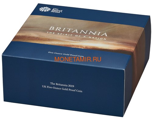  500  2019  (GB 500&#163; 2019 Britannia 5 Oz Gold Proof Coin)..67 (,  4)