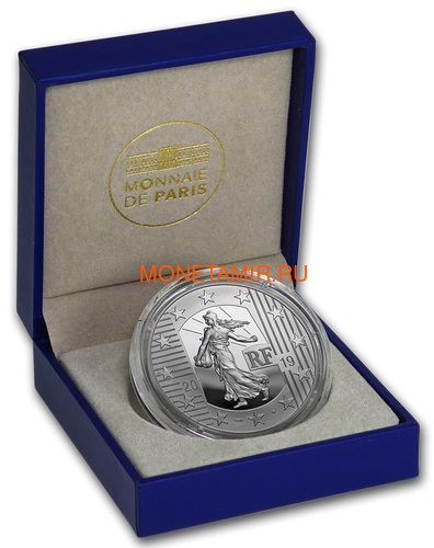Франция 10 евро 2019 Франк Жерминаль Наполеон Сеятель Монеты на Монетах (France 10E 2019 The Germinal Franc Silver Proof Coin).Арт.92 (фото, вид 2)