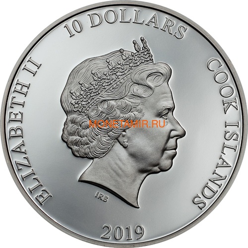 Острова Кука 10 долларов 2019 Якорь (Cook Islands 10$ 2019 Anchor Fair Winds 2 oz Silver Coins).Арт.67 (фото, вид 1)