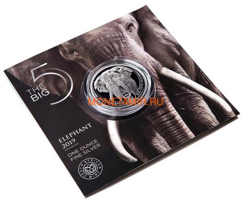   5  2019     (South Africa 5R 2019 Elephant Big Five 1oz Silver Coin) ..67 (,  2)