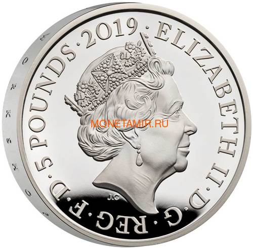 5  2019   200      (GB 5&#163; 2019 200th Anniversary of the Birth of Queen Victoria Silver Proof Piedfort Coin)..67 (,  3)