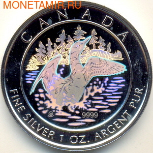 Канада 5 долларов 2002. Утка (голограмма) (фото)