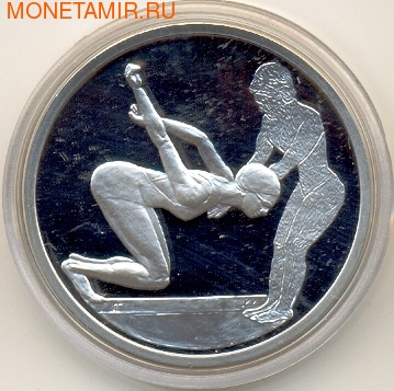 Греция 10 евро 2004. Олимпийские игры - Афины. Прыжки в воду (фото)