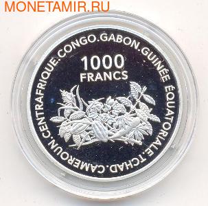 Центральный Африканский Союз 1000 франков 2002.Арт.000280042351/60 (фото)