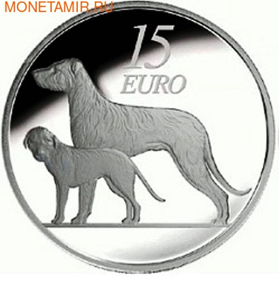 Ирландия 15 евро 2012. Ирландский волкодав . Ирландия 15 евро 2012. (фото)