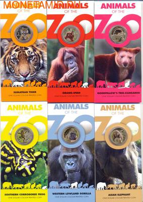Набор монет-&quot;Животные зоопарка&quot;. (фото)