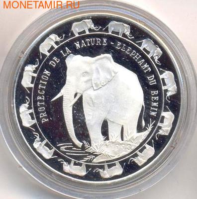 Слон. Бенин 6000 франков 1993. (фото)