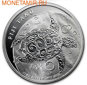 Фиджи 1 доллар 2013.&quot;Морская Черепаха Таку&quot; (фото)
