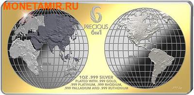 Соломоновы острова 10 долларов 2013.Шесть драгоценных металлов.Арт.000905046138/60 (фото)