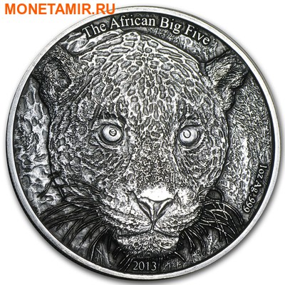 Камерун 1000 франков 2013.Леопард – Большая Африканская Пятерка.Арт.60 (фото)