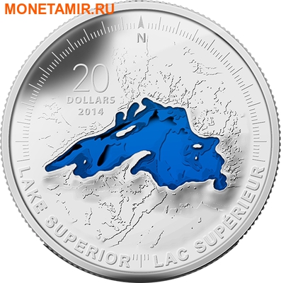  20  2014     (Canada 20C$ 2014 Lake Superior Great Lakes Silver Proof)..000327945704/67 ()