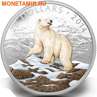 Канада 20 долларов 2014.Белый Медведь.Арт.000312945944/60 (фото)