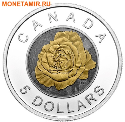 Канада 5 долларов 2014.Роза серия Цветы Канады (Ниобий).Арт.000429948269 (фото)