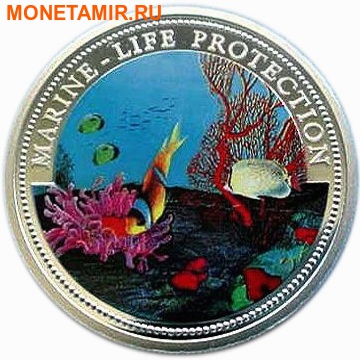 Палау 5 долларов 1994.Рыба клоун – Защита морской жизни.Арт.000086747781/60 (фото)