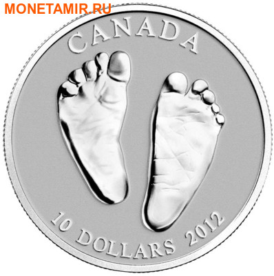 Канада 10 долларов 2012.Добро пожаловать в мир.Монета на рождение.Арт.000192339142/60 (фото)