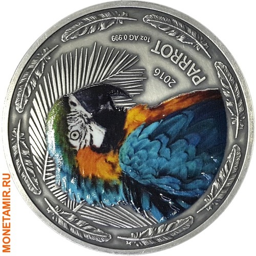 Буркина Фасо 1000 франков 2016.Попугай (Parrot).Арт.60 (фото)