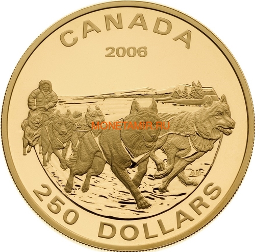  250  2006    (Canada 250$ 2006 Dog Sled Husky)..006901354504/60 ()