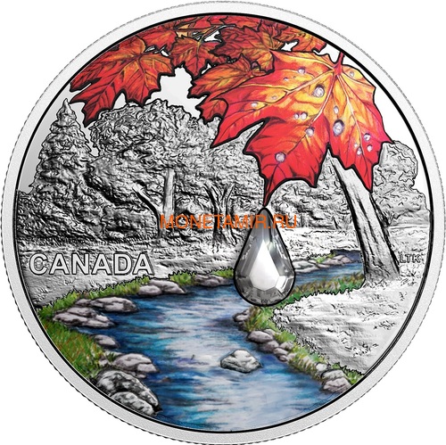  20  2017     (Canada 20C$ 2017 Jewel of the Rain Sugar Maple Leaves Swarovski)..000554254478/60 ()