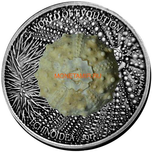   1000  2017      (Burkina Faso 1000FCFA 2017 Echinoidea Fossil Sea Urchin World of Evolution)..60 ()