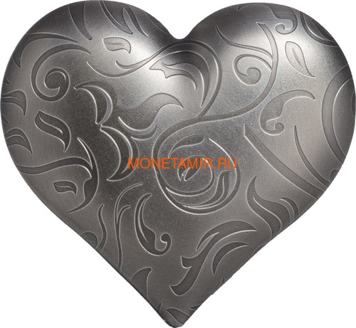 Палау 5 долларов 2018 Серебряное Сердце (Palau 5$ 2018 Silver Heart).Арт.60 (фото)