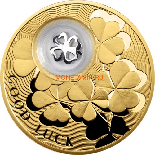 Ниуэ 2 доллара 2013 Клевер Монеты на Удачу (Niue 2$ 2013 Lucky Coin Clover GPL).Арт.000330349051/60 (фото)